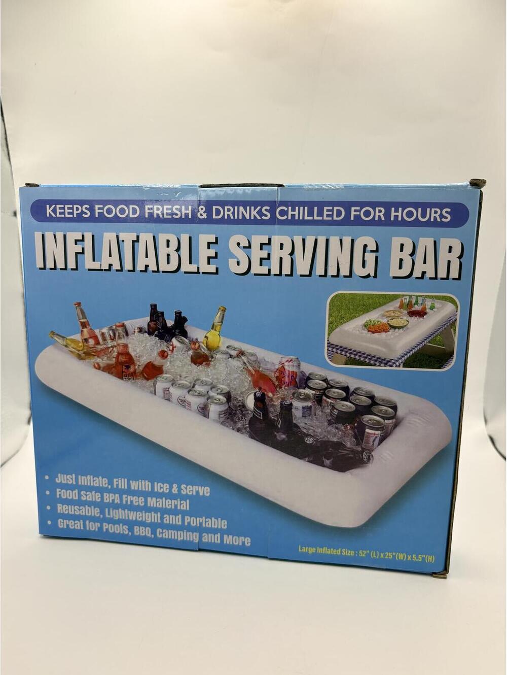 Inflatable Serving  Tray Pool Party BBQ Camping Portable